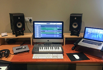 Avail yourself of Maria’s state-of-the-art studio for recording